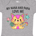 thumbnail image 4 of Inktastic My Nana and Papa Love Me with Cute Kitten and Flowers Boys or Girls Baby Bodysuit, 4 of 5