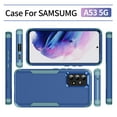 thumbnail image 5 of Dteck for Samsung Galaxy A53 5G Case, Shockproof Heavy Duty Dual Layer Outdoor Drop Protection Dustproof Armor Cover Hybrid Rugged Sports Matte Phone Case for Galaxy A53 5G 2022, navy+grayish green, 5 of 8