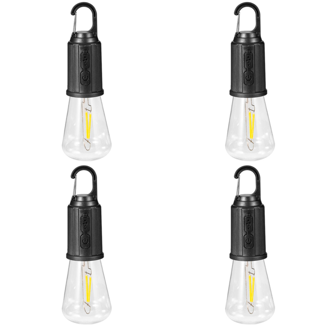 Lámpara LED para acampar, luz portátil de 600mAh para senderismo, pesca (54mm)