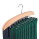 thumbnail image 1 of Percha de madera Luxtrada para corbatas y cinturones, organizador horizontal con 24 ganchos para corbatas, bufandas y camisolas (madera), 1 of 7