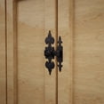 thumbnail image 3 of Renovator's Supply Window Doors, Cabinet Slide Door Latch 6" x 4.5" Iron Sliding Latches, Black, 3 of 16