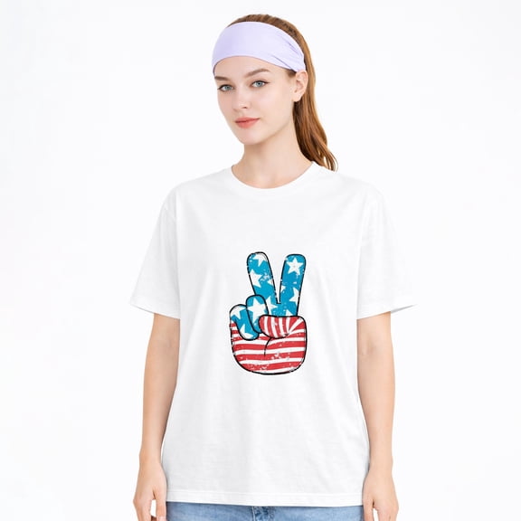 USA Shirt American Flag Shirt Men and Women 4th of July T Shirt Patriotic Tee Casual Short Sleeve Tops