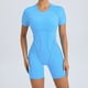 thumbnail image 4 of Body de nailon acolchado 2024 para mujer, conjunto de yoga y fitness con empalme de escote en V descubierto, conjunto de pantalones cortos de una pieza, mono deportivo de ciclismo y gimnasio, 4 of 5