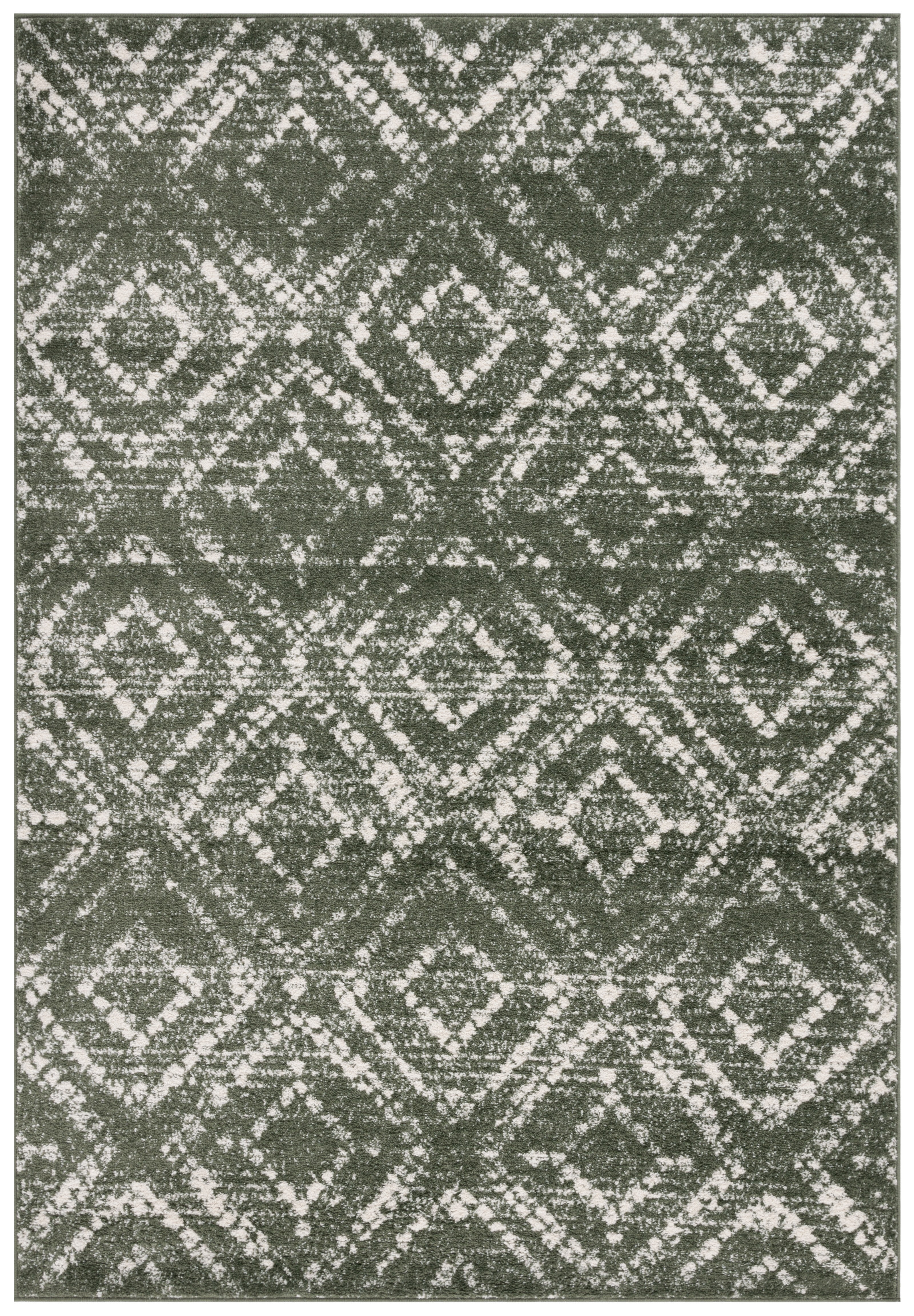 Safavieh Adirondack Lecia Geometric Area Rug, Dark Green/Ivory, 3' x 5'