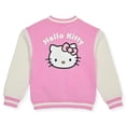 thumbnail image 2 of Chaqueta Hello Kitty para niñas Varsity Letterman Bomber Bonbon Pink, 2 of 4