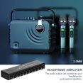 thumbnail image 2 of Yeacher 3.5mm Stereo Headphone Amplifier 10 Ways Output Multi-Channels Audio Distributor Independent Control Amplifier, 2 of 8