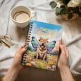 thumbnail image 3 of Welcome Spring Fairy Chinese Shar-Pei in Flower Meadow Spiral Bound Journal Dog Lover 5x7in Spiral Notebook - 13002, 3 of 5