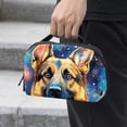 thumbnail image 2 of Shepherd Dog Hard Drive Bag Travel Organizer Phone Charger Organizer Small Electronics Travel Organizer Waterproof Oxford Fabric 5.9x9.44x3.14 in, 2 of 6