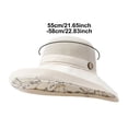 thumbnail image 5 of XIAOCHA Womens Mesh‑Panel Sun Hat Wide‑Brim Bucket Hat Outdoor Boonie Hat,Beige, 5 of 5