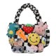 thumbnail image 1 of Bolso de hombro de lona para niñas, bolsos cruzados informales de dibujos animados, regalos divertidos para niños, 1 of 9