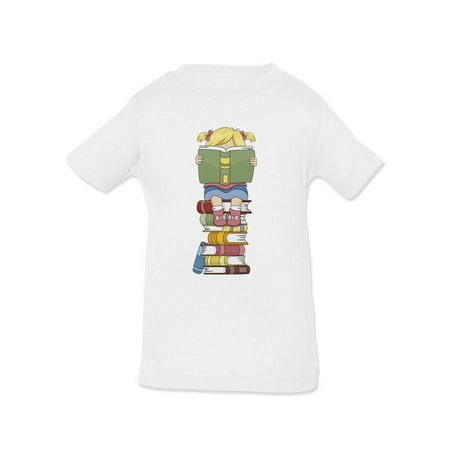 

Kid Sitting On Books T-Shirt Infant -Image by Shutterstock 18 Months