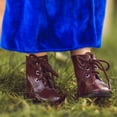 thumbnail image 5 of THE QUEEN'S TREASURES Accesorio de ropa para zapatos y botas de muñeca de 18 pulgadas, incluye 1 par de zapatos de vestir blancos, 2 pares de botas, diseñado para muñecas American Girl de 18 pulgadas, 5 of 5