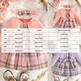 thumbnail image 3 of OJSFQUFP Girls Comfortable and Breathable Dress Fashionable and Casual Checkered Print Dress, 3 of 6
