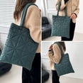 thumbnail image 2 of LinYooLi Quilted Tote Bag for Women, Soft Puffer Bag Winter Lightweight Trendy Rhombus Shoulder Hobo Bag Casual Purse, 2 of 6
