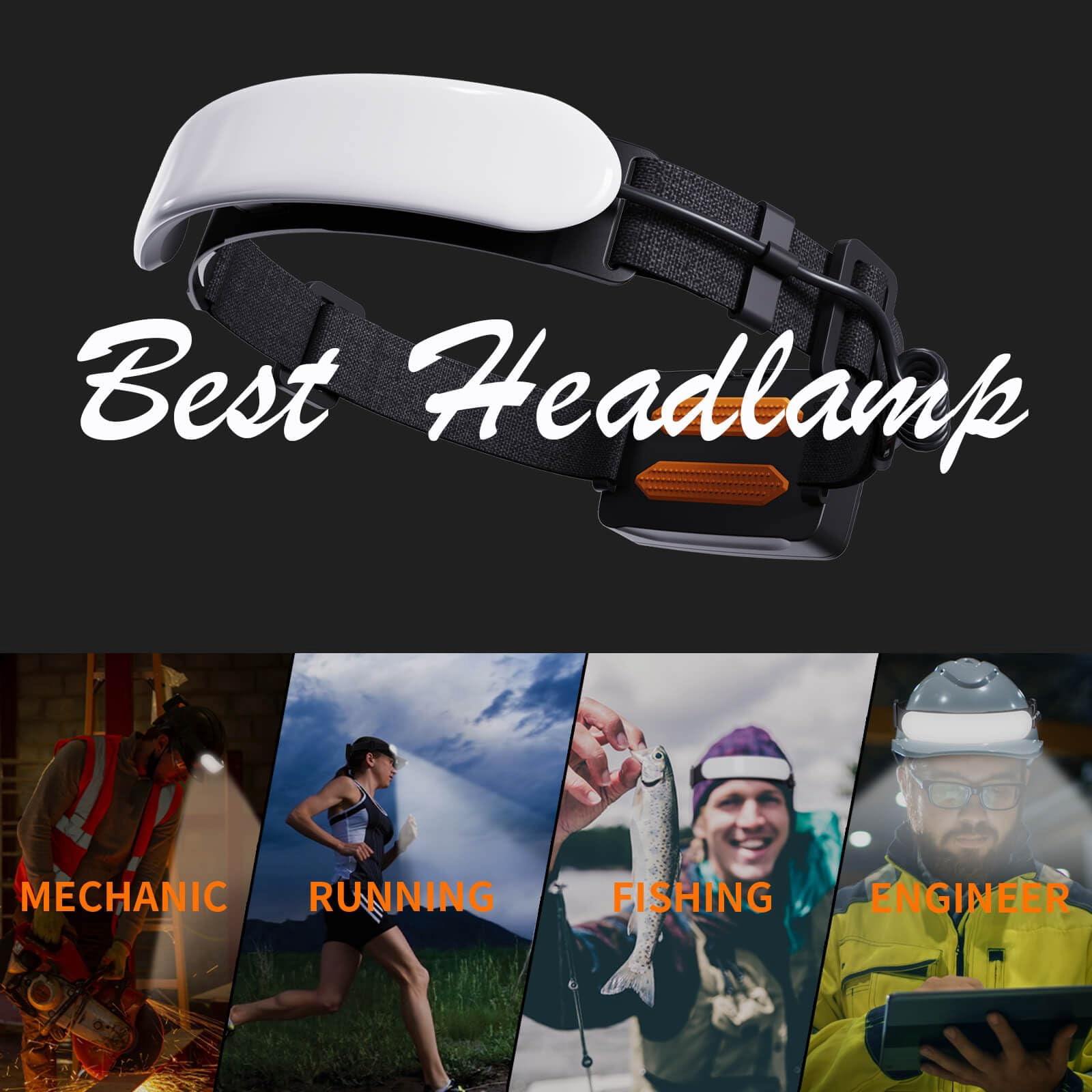 Rechargeable Headlamp Pro 5000mah 1500 Lumen Super Bright 230°beam Led Head Lamp Headlights For Forehead 3 Modes Ipx6 Headlamps Adults Camping/hiking/hard Hat/mechanic