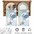 thumbnail image 5 of Coastal Crab Kitchen Towels Set of 3, Nautical Beach Marine Life Coral Conch Absorbent Dish Towels for Kitchen, Microfiber Hand Towel, Quick Drying Tea Towel for Cleaning Decorative Dishcloths, 5 of 7