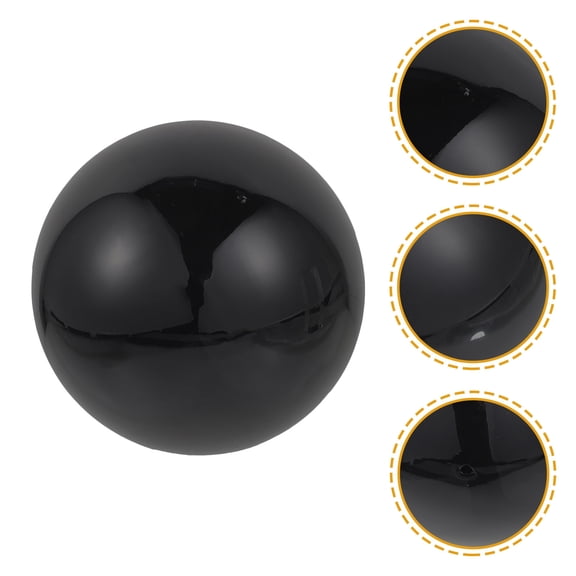 AURARMLET Stainless Steel Gazing Ball Reflective Gazing Globe Black 1Pack