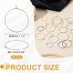 thumbnail image 2 of Uxcell 60 Pcs Aros para Aretes para Hacer Joyería, 35 Aros de Alambre Delgados para Suministros de Fabricación de Aretes, Aros Plated Ligero para DIY Lockets de Oreja, Dorado Oscuro, 2 of 6