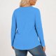 thumbnail image 5 of Mujeres de Manga Larga Tops Casual de Moda Gradiente Impresión Cuello Redondo Plegado Tamaño Superior para Uso Diario Y de Fiesta, 5 of 6
