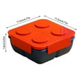 thumbnail image 2 of Building Block Lunch Container DIY Building Block Lunch Picnic Children's Bento Fruit Microwave Heating Wax Wraps for Food Reusable Bags Food Storage Food Jar for Hot Food for Kids Bags 50 Washable, 2 of 3
