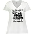 thumbnail image 3 of Inktastic Wyoming Yellowstone National Park Women's Plus Size V-Neck T-Shirt, 3 of 5