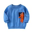 thumbnail image 1 of Gibobby Sudadera con capucha para niños, conjunto de chaqueta básica informal de otoño, Top para niños con cabeza(Azul, 6-7 Años), 1 of 5