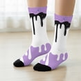 thumbnail image 4 of YAYUBA Kids Socks Novelty Funny Crew Ice Cream Socks for 7-12 Years Boys Girls Running Cycling, 4 of 5