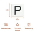 thumbnail image 2 of Stiles Crossword Letter Tiles, Wooden Wall Decor, 3.5 Inch, White, Letter P, 2 of 7