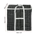 thumbnail image 2 of Uxcell 142L Capacity Storage Tote with Zippers Moving Tote Bags, Black, 2 of 6