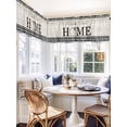 thumbnail image 4 of Sweet Home Window Valance, Black Buffalo Plaid Wood 2 Pack Decorative Curtain for Small Windows, Light Filtering Valance with 3” Rod Pocket, 60"W x 18"L, 4 of 9