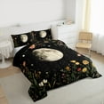 thumbnail image 3 of Homewish Chic Flowers Bedding Comforter Set 2pcs for Female Men Women,Vintage Aesthetic Twin Comforter Sets Microfiber,Botanical Plants Breathable Bedding Set,Starry Sky Breathable Bedding Set, 3 of 8