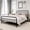 Black, variant on Tslinn Metal Queen Bed Frame with Headboard and Footboard,Black Color,Classic Style