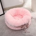 thumbnail image 6 of Luxury Bow Decoration Fluffy Round Cat Beds House Soft Long Plush Basket Cushion Cat Bed Cat Mat Animals Sleeping Sofa, 6 of 6