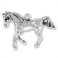 thumbnail image 1 of Sterling Silver 18" 1mm Box Chain 3D Walking Horse Pendant Necklace, 1 of 2