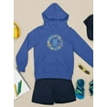 thumbnail image 3 of Buon Ferragosto Sea Wreath Hoodie Juniors -Image by Shutterstock,  Large, 3 of 4