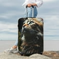 thumbnail image 5 of Cauagu Realistic Style Cute Cat Print Travel Luggage Cover,Travel Dust-proof Suitcase Cover Softside Suitcase Protector for 18-32inch,Not Included Suitcase, 5 of 8