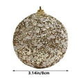 thumbnail image 3 of Hwkond Prelit Christmas Tree Christmas Tree Decoration Hanging Irregular Ball Pendant Home Xmas Party Supplies Black Balls Drop Ornaments, 3 of 6