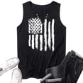 thumbnail image 3 of 4th of July Summer Sleeveless Shirts for Women,American Flag Print Tank Tops Women Ring Hole T Shirt Patriotic Tees, 3 of 6