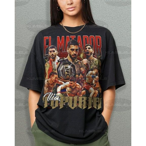 Vintage 90s Graphic Style Ilia Tuporia T-Shirt, Vintage Sport Tee, Retro Boxer MMA Bootleg Gift Fan