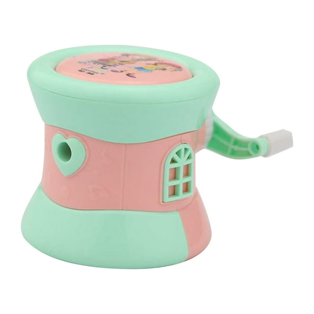 EGNMCR Taille-Crayon pour Étudiant Taille-Crayon Manuel Forme Hochet Taille-Crayon pour Enfants Taille-Crayon Portable Taille-Crayon Taille-Crayon