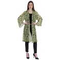 thumbnail image 5 of Moomaya Womens Printed Front Open Shrug Full Sleeve Summer Sheer Cardigan, 5 of 8
