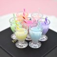 thumbnail image 3 of SPRING PARK 2Pcs Simulation Miniature Kids Handicraft Toys Plastic Drink Cups Ornament Gifts for Photography, 3 of 7