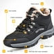 thumbnail image 2 of Botas de nieve Zapatos de senderismo Botines de tobillo para hombre con cordones de invierno para viajes al aire libre (39) Negro Likrtyny Tenis De Mujer Tenis De Hombre, 2 of 9