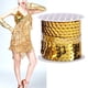 thumbnail image 5 of 9 rollos de hilo de lentejuelas de 6mm, tela de PVC para manualidades, accesorio decorativo auxiliar, 5 yardas (dorado), 5 of 5