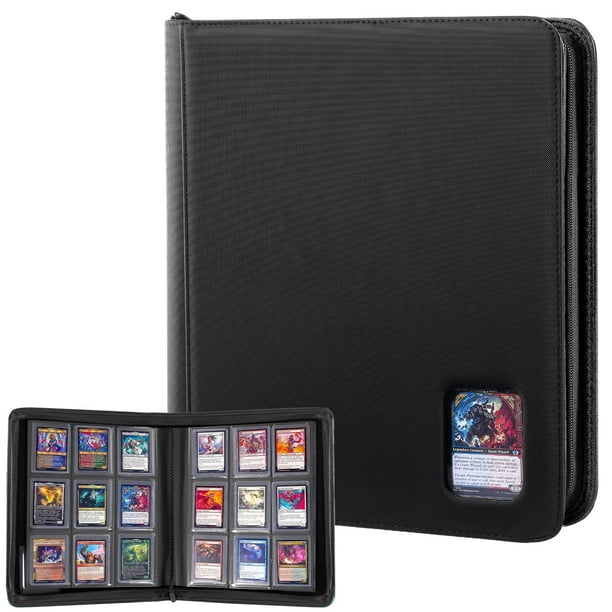 Carpeta ProCase Top Loader para 324 tarjetas, 3 x 4 pulgadas, negra