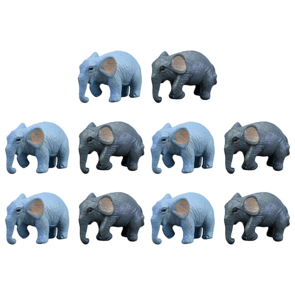 FESTFENDS 10Ud Pequeñas Elefante Para Con Material PVC Resistente