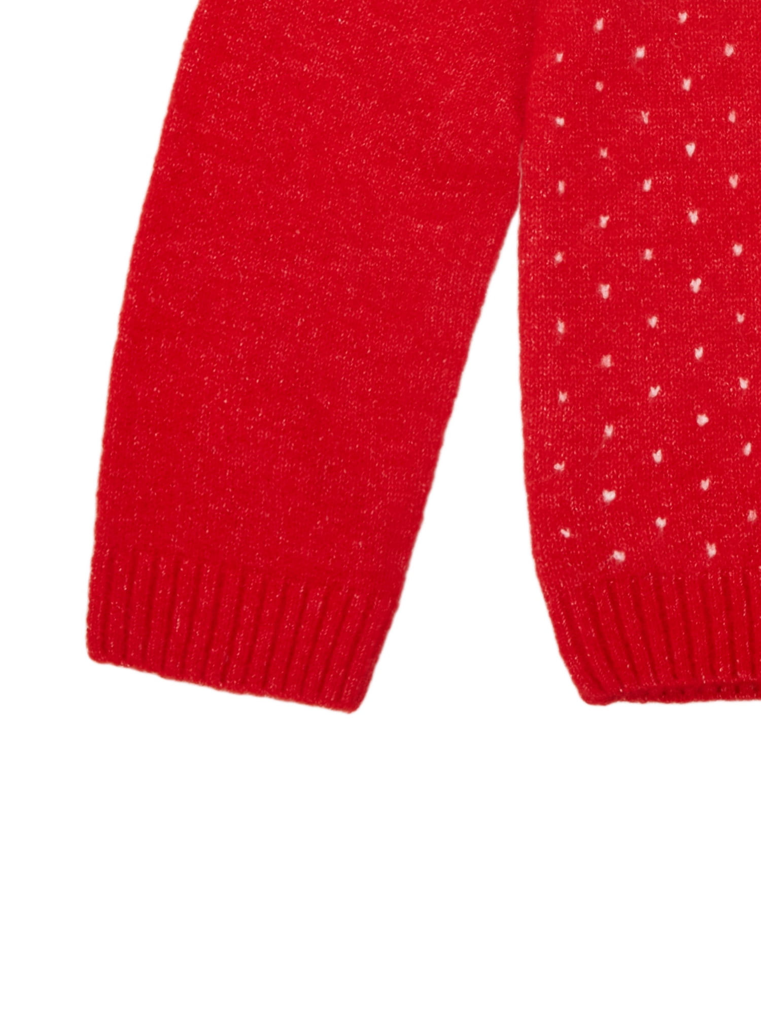Wonder Nation Girls Holiday Fair Isle Sweater, Sizes 4-18 & Plus
