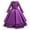 A-Purple247, variant on JAJAHO Flower Girl Dress Kids Girls Princess Birthday Dress Lace Long Sleeve Pleated Midi Party Wedding Formal Ball Gown 4-14Y