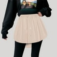 thumbnail image 1 of WILLBEST Falda de Corte A Para Mujer Con Diseño Único de Dobladillo de Cortina, Elegante Falda Acampanada Con Capas Para Atuendos Casuales. Chica, 1 of 3