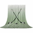 thumbnail image 4 of Throw Blanket Fleece Throw Blanket 40x50in, Golf Clubs Outdoor Sports Soft Lightweight Bed Blankets Sage Green Gradient Fuzzy Couch Blankets for All Season, 4 of 9